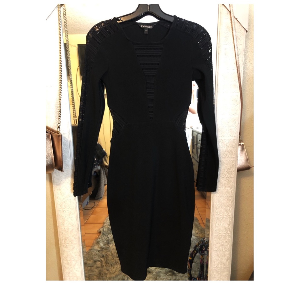 EXPRESS BLACK COCKTAIL DRESS.